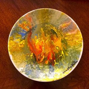Hand Crafted decoration painted plate